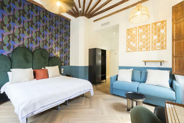 La Marsellesa Hotel Boutique, Pego - Suite con mobiliario Art Déco y toques contemporáneos